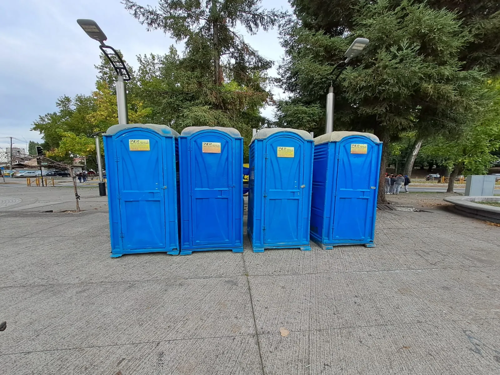 Baño químico de fibra